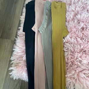 4 pair of girls leggings
